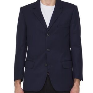 NEW ZARA MAN academia Navy 3 buttons blazer jacket men’s size 38-40